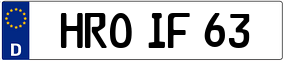 Trailer License Plate